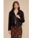 Corina Funnel Neck Jacket- Brown