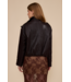 Corina Funnel Neck Jacket- Brown