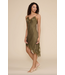 Maude Insert Lace Dress- Olive