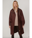 Tovera Long Rain Jacket- Deep Mahogany