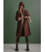 Tovera Long Rain Jacket- Deep Mahogany