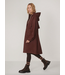 Tovera Long Rain Jacket- Deep Mahogany