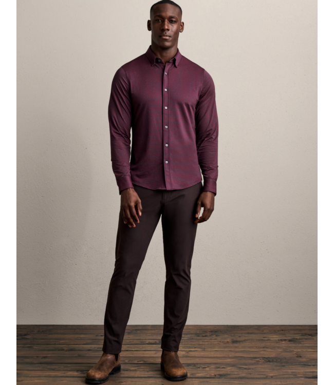 Commuter Shirt Slim- Cinnamon Red Gingham