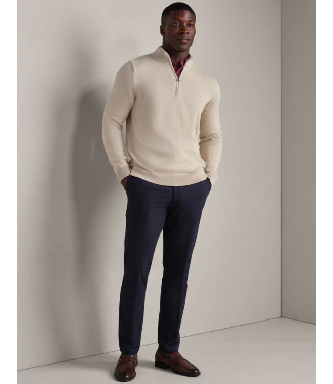 Commuter 1/4 Zip Sweater- Bone