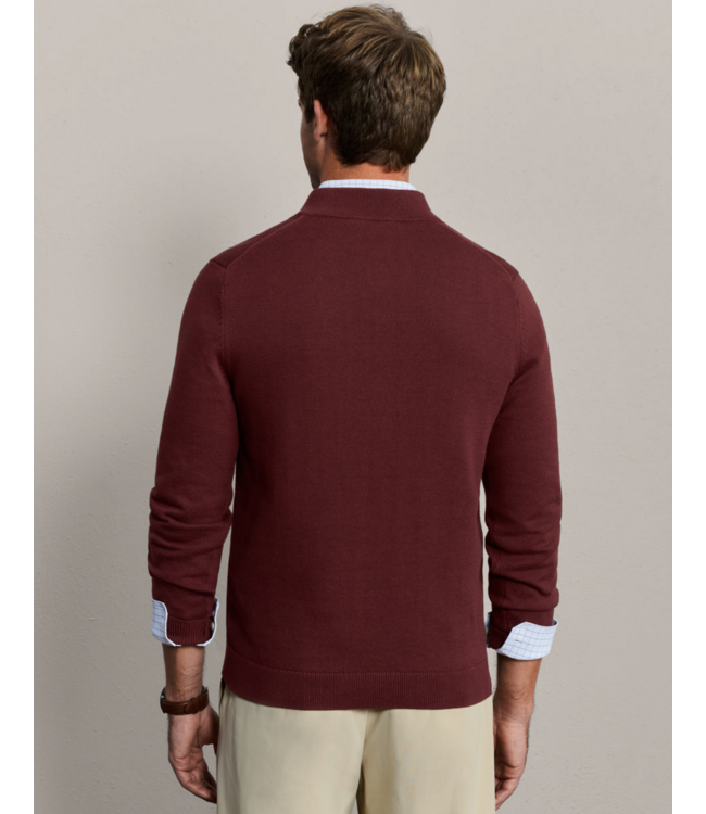 Commuter 1/4 Zip Sweater- Cherry Bark