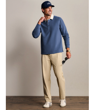 Rhone Apparel DreamState Rugby Polo- Vintage Indigo