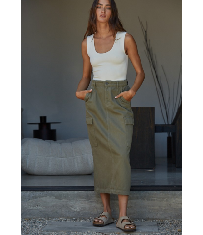 Double Layer Seamless Tank- Cream