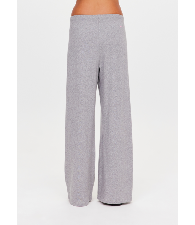 Sandy Wide Leg Track Pant- Grey Marle