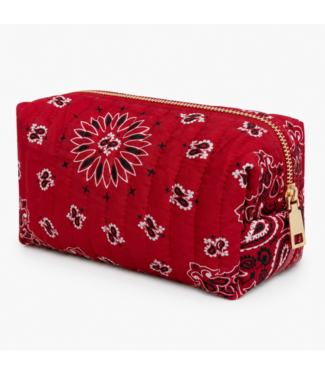 Bandana Cosmetic Case- Red