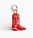 Cowboy Boot Charm- Red/Gold