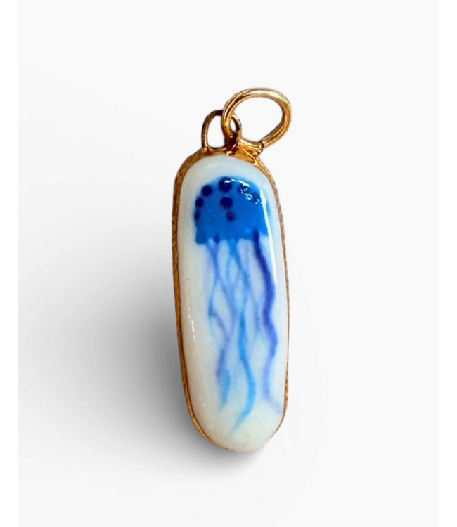 Jellyfish Charm- Gold