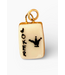 Joker Playing Card Charm- Gold