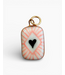 Shining Heart Diamond Charm- Light Pink/White