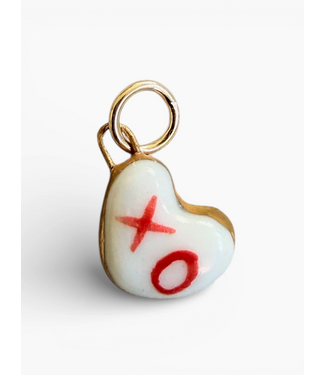 Xo Heart Charm- Gold