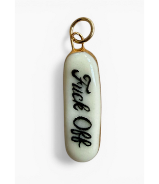 “Fuck Off” Charm- Gold