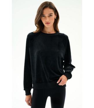 Splits59 Joy Velour Crewneck- Black