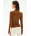 Isabelle Airweight Lite Mock Neck- Toffee/Creme