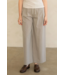 Tailored Pinstripe Wide Leg Trouser- Beige