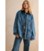 Corduroy Collar Denim Utility Jacket