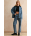 Corduroy Collar Denim Utility Jacket