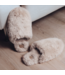 Wrigley Faux Fur Slipper- Cream