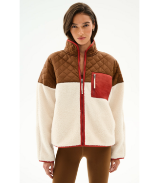 Splits59 Skylar Sherpa Jacket- Creme/Toffee