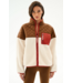 Skylar Sherpa Jacket- Creme/Toffee
