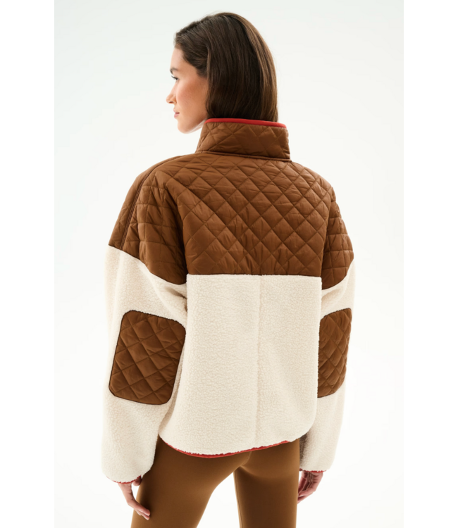 Skylar Sherpa Jacket- Creme/Toffee