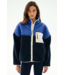 Skylar Sherpa Jacket- Indigo/Cobalt