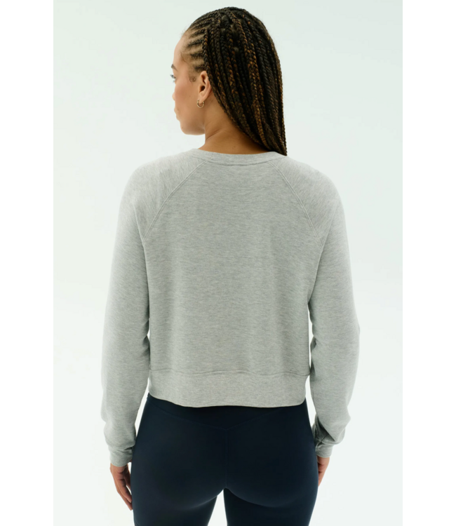 Brooks Fleece Long Sleeve- Heather Grey