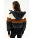 Aspen PufferJacket- Black/Toffee
