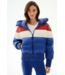 Aspen PufferJacket- Cobalt/Creme
