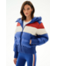 Aspen PufferJacket- Cobalt/Creme