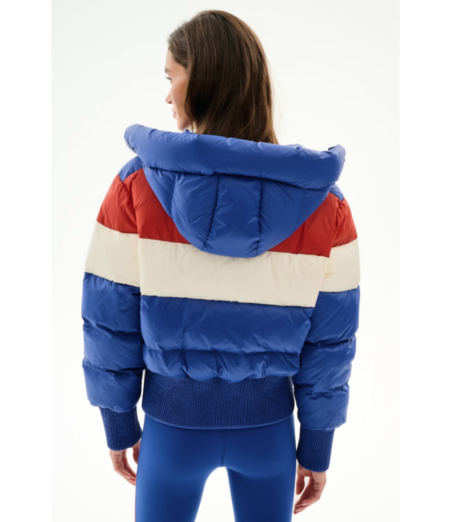 Aspen PufferJacket- Cobalt/Creme