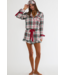 Eye Mask- Frosted Pine Plaid