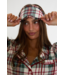 Eye Mask- Frosted Pine Plaid
