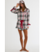 Aurora & Luna PJ Set- Frosted Pine Plaid