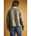 Gingham Collared Jacket- Olive
