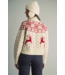 Nordic Reindeer & Snowflake Round-Yoke Sweater