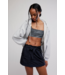 Final Call Zip Up- White Heather Grey