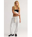 Final Call Jogger- White Heather Grey