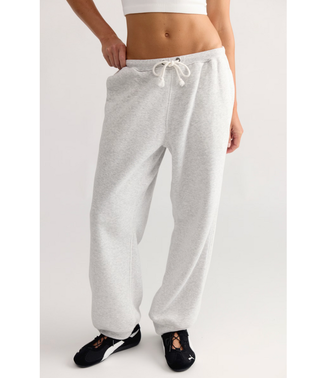 Final Call Jogger- White Heather Grey