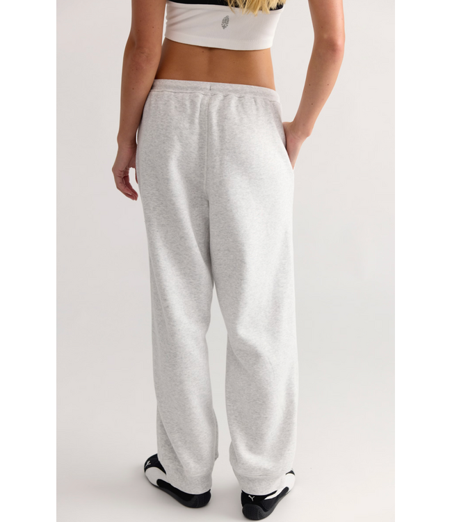 Final Call Jogger- White Heather Grey