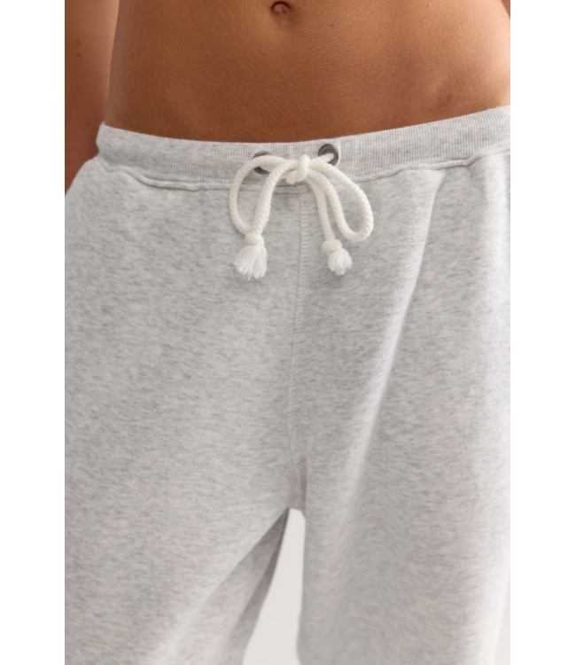 Final Call Jogger- White Heather Grey