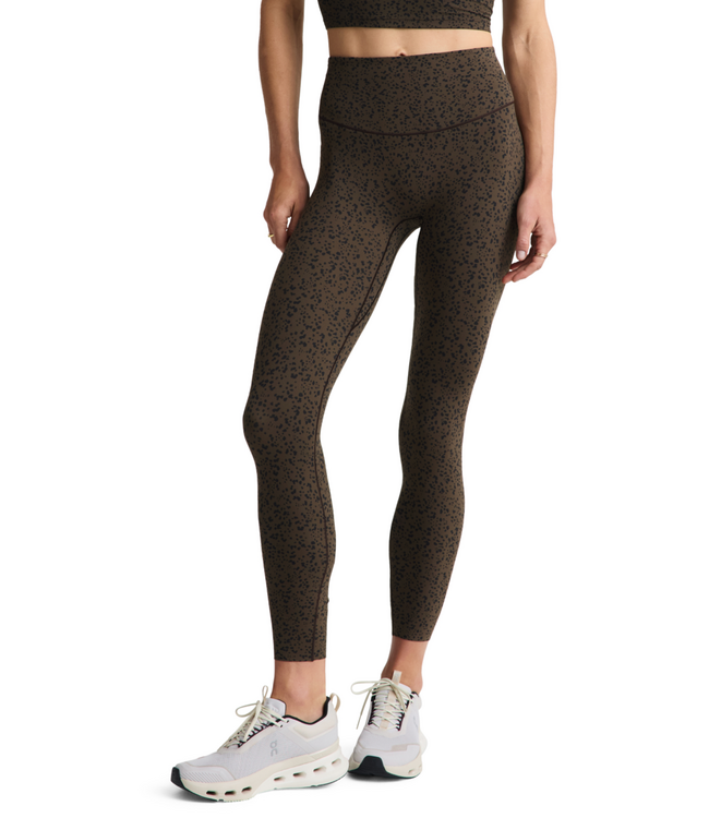 Glowzone Printed HW Midi Legging- Speckle Dot Multi
