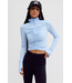 Solid Tempo Half Zip- Peri Blue
