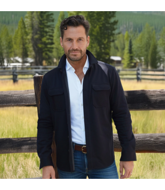 Collars & Co. Rutherford Overshirt- Navy