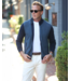 Santa Barbara Cotton Cashmere Knit Jacket- Navy