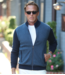 Santa Barbara Cotton Cashmere Knit Jacket- Navy