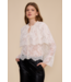 Lili Lace Capelet Top- Ivory